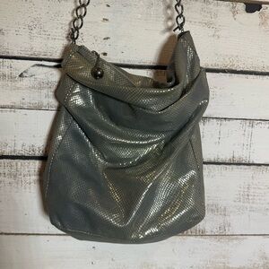 Laura B Collection Bag  Silver RARE Stains!